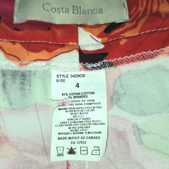 Made In Canada Colourful summer shorts floral pattern - Picture 10 of 13